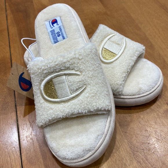 Champion Shoes - NWT.  Champion, women’s size 9, plush slipper slide.